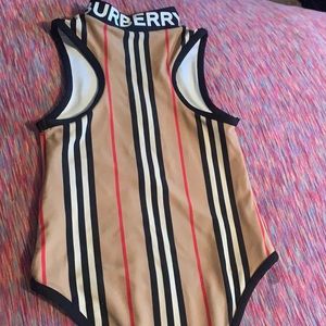 Toddler Girls Burberry Swim Suit Sz 6 Fits Like 5T